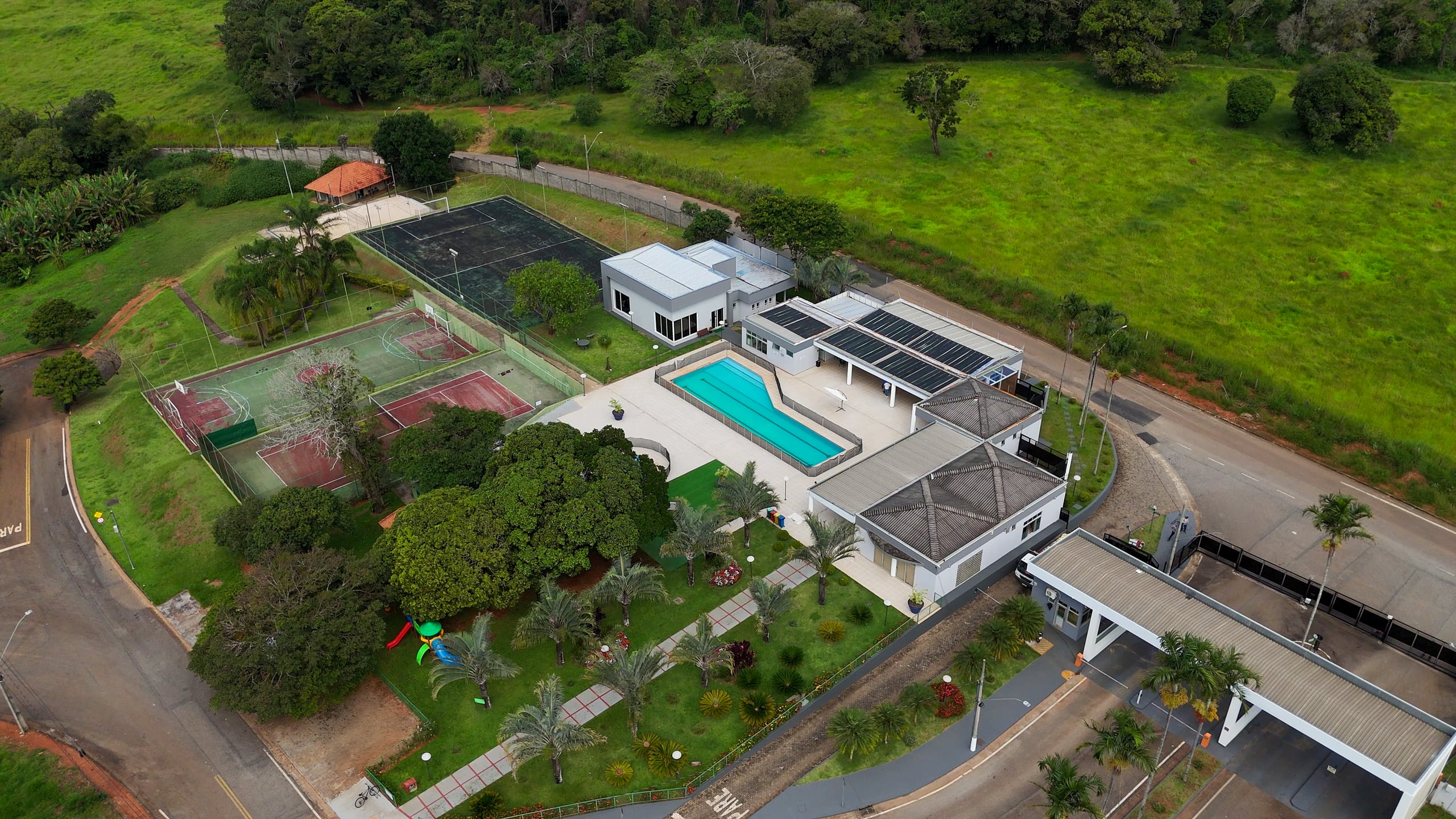 Vista aérea do Residencial Gran Royalle em Pouso Alegre